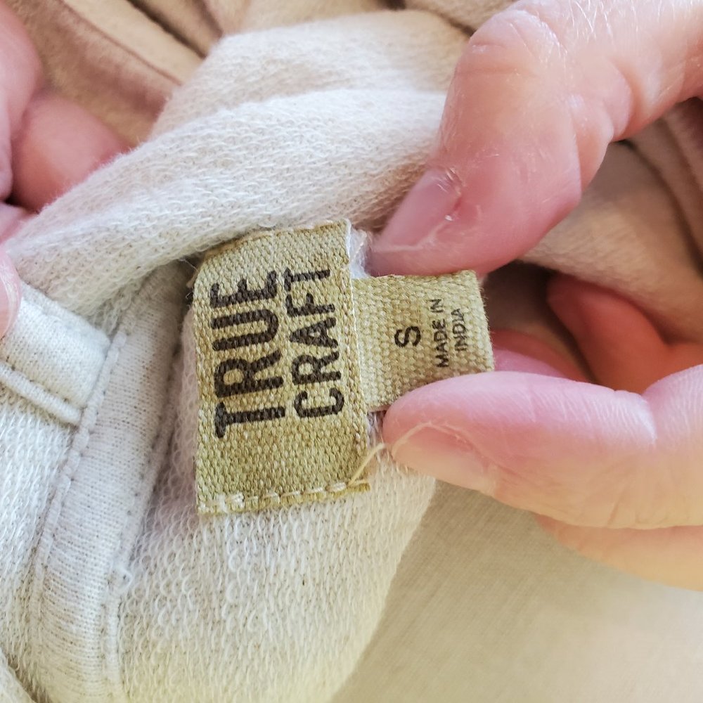 Oatmeal True Craft Hooded Top size Small - Picture 5 of 7
